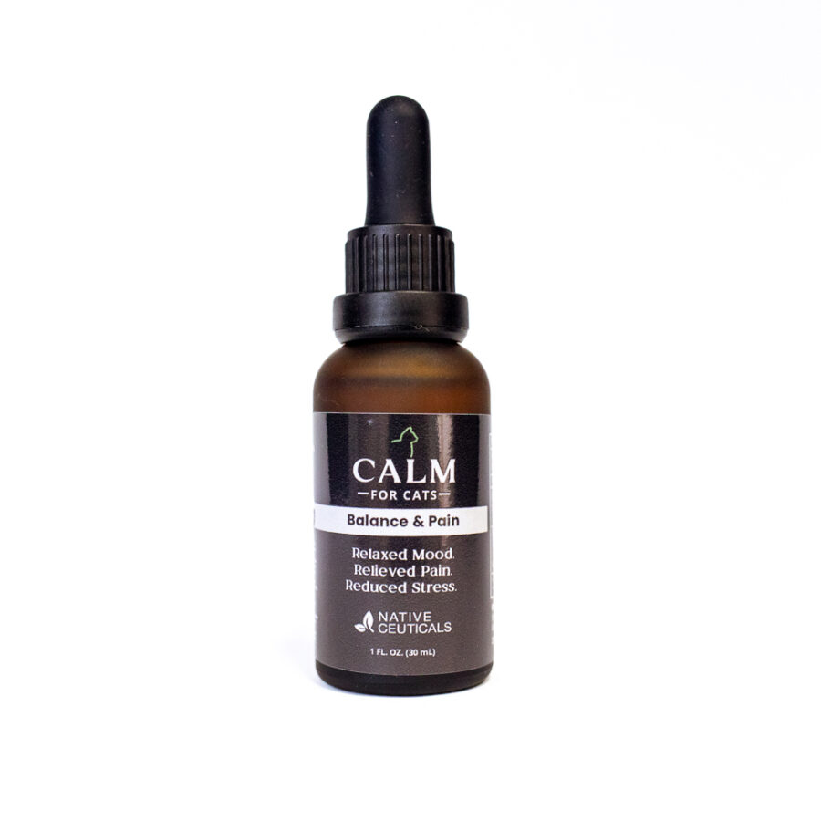 Calm For Cats CBD oil tincture 300mg for feline wellness
