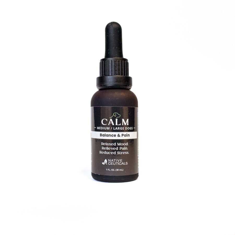 Calm For Medium Large Dogs CBD oil tincture 1000mg for pet wellness